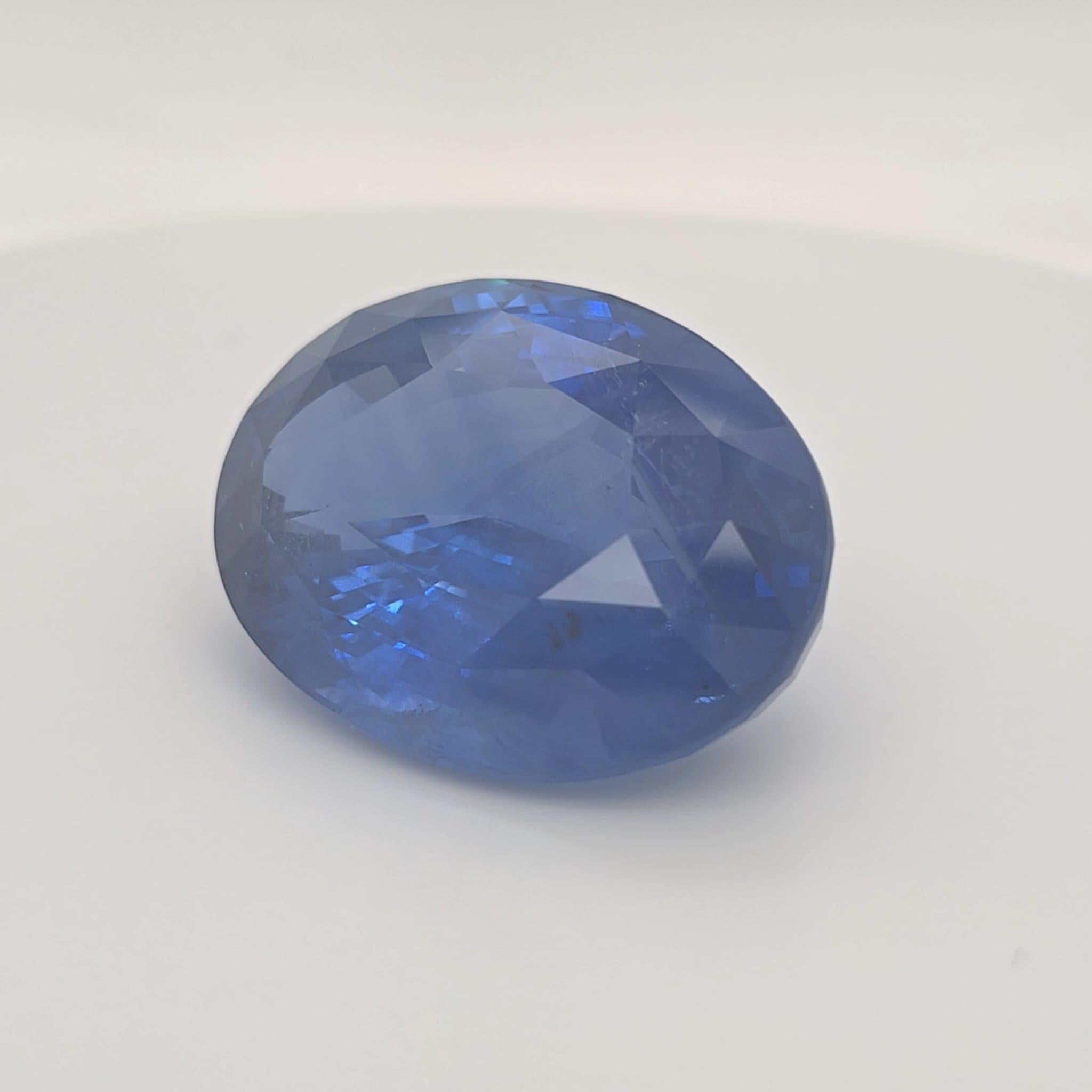 Oval Cut Utra Rare Whopping 153.47ct Bleu Natural Sapphire (No Heat) Certified By GRS For Sale