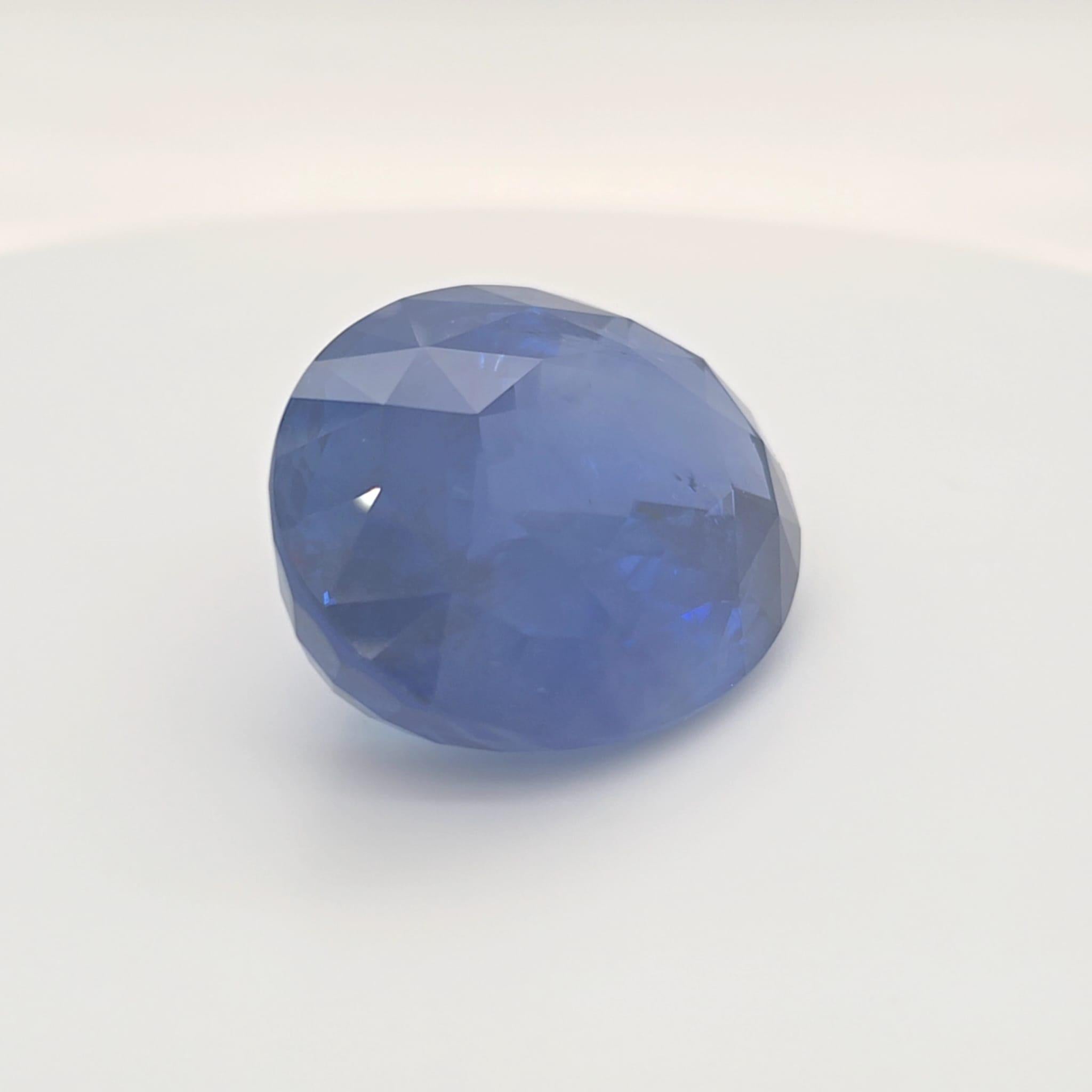 Utra Rare Whopping 153.47ct Bleu Natural Sapphire (No Heat) Certified By GRS For Sale 2