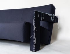 Utrecht 3-Seater Sofa with Curved Back, by Gerrit Rietveld, Remodeled by Svan