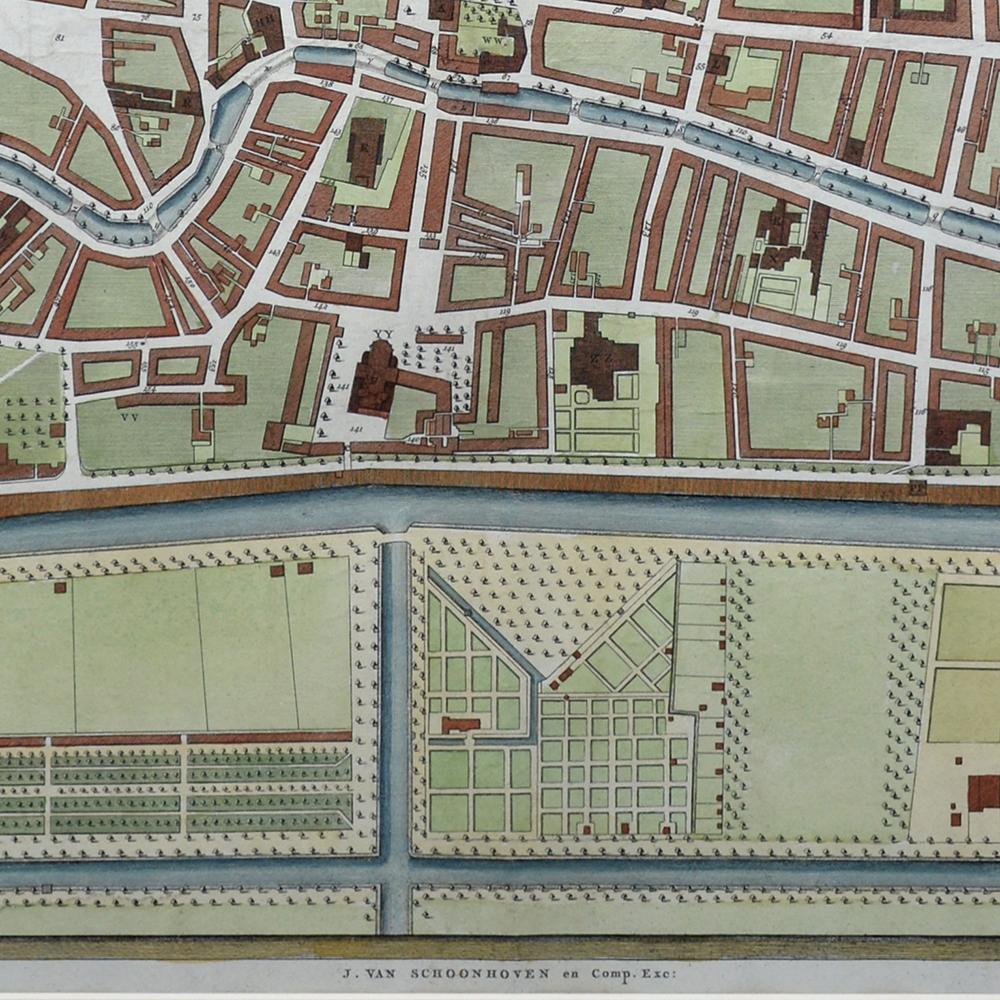Papier Plan de la ville d'Utrecht en vente