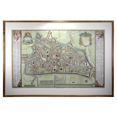 Antique Utrecht city plan