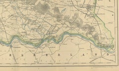 Utrecht Province Map 1907 – Antique Dutch Topographic Kuyper Lithograph