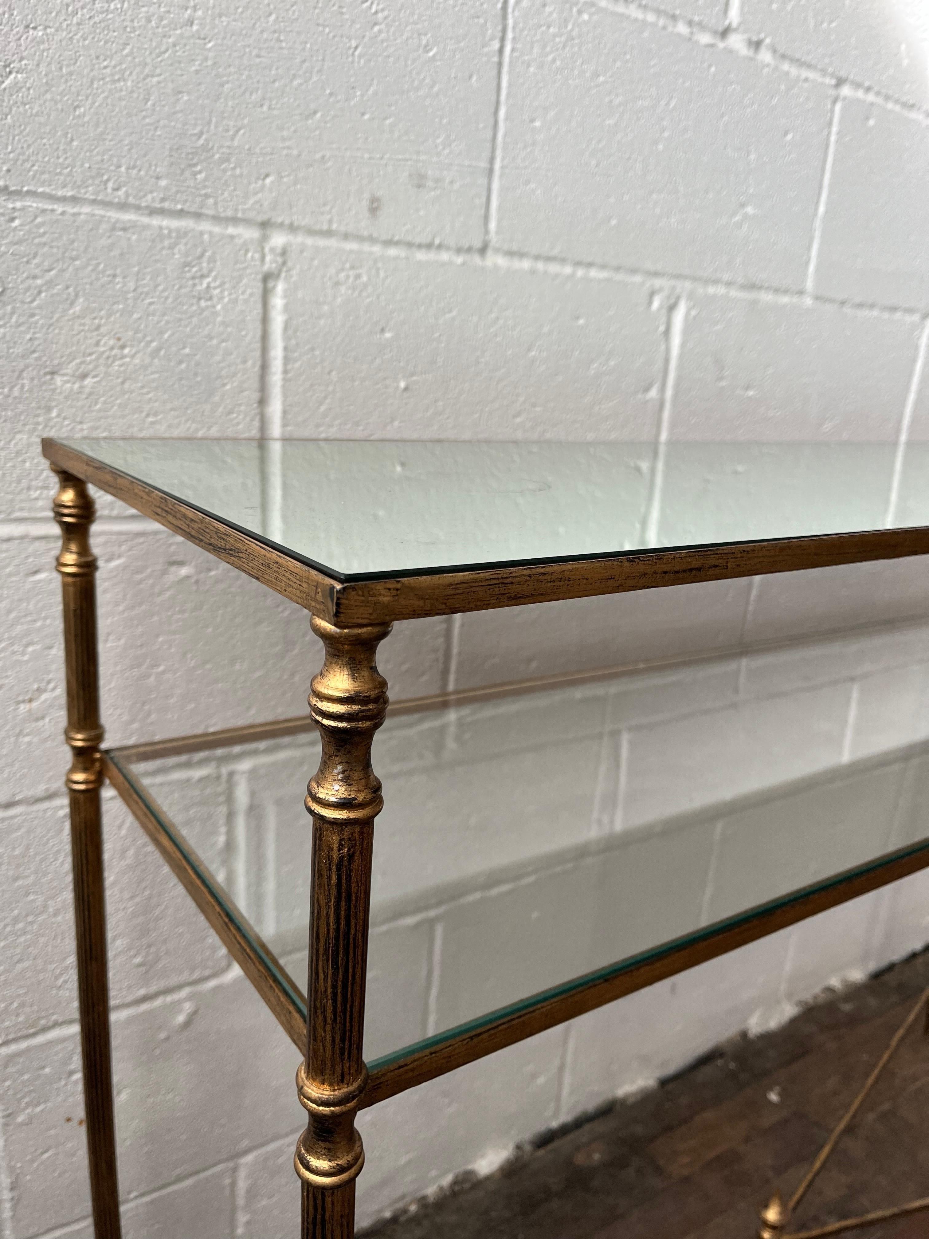 Neoclassical Uttermost Henzler Tiered Console Table For Sale