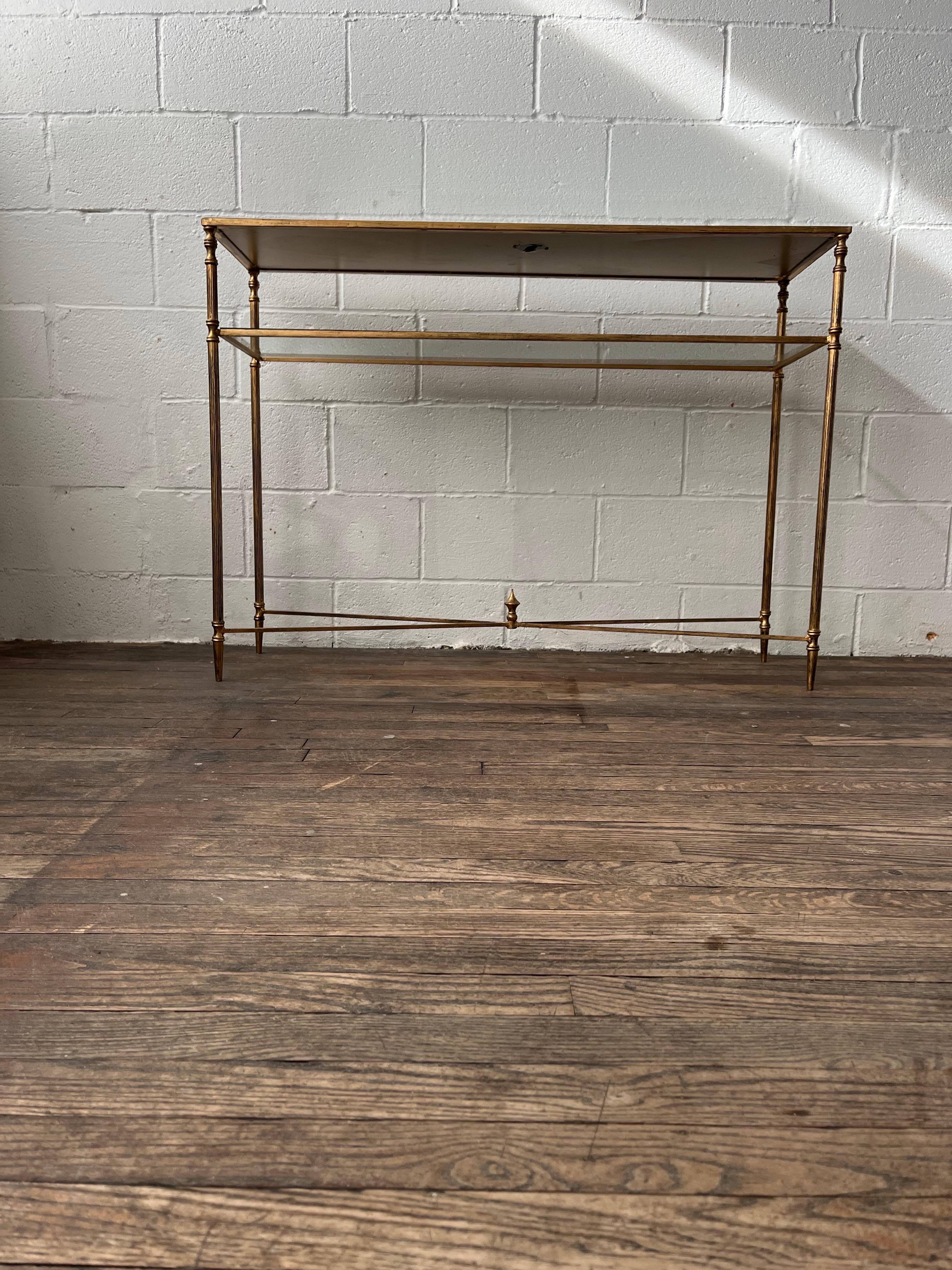 American Uttermost Henzler Tiered Console Table For Sale