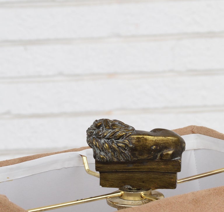 Hammered Uttermost Xander Modern Bronze Lamp For Sale