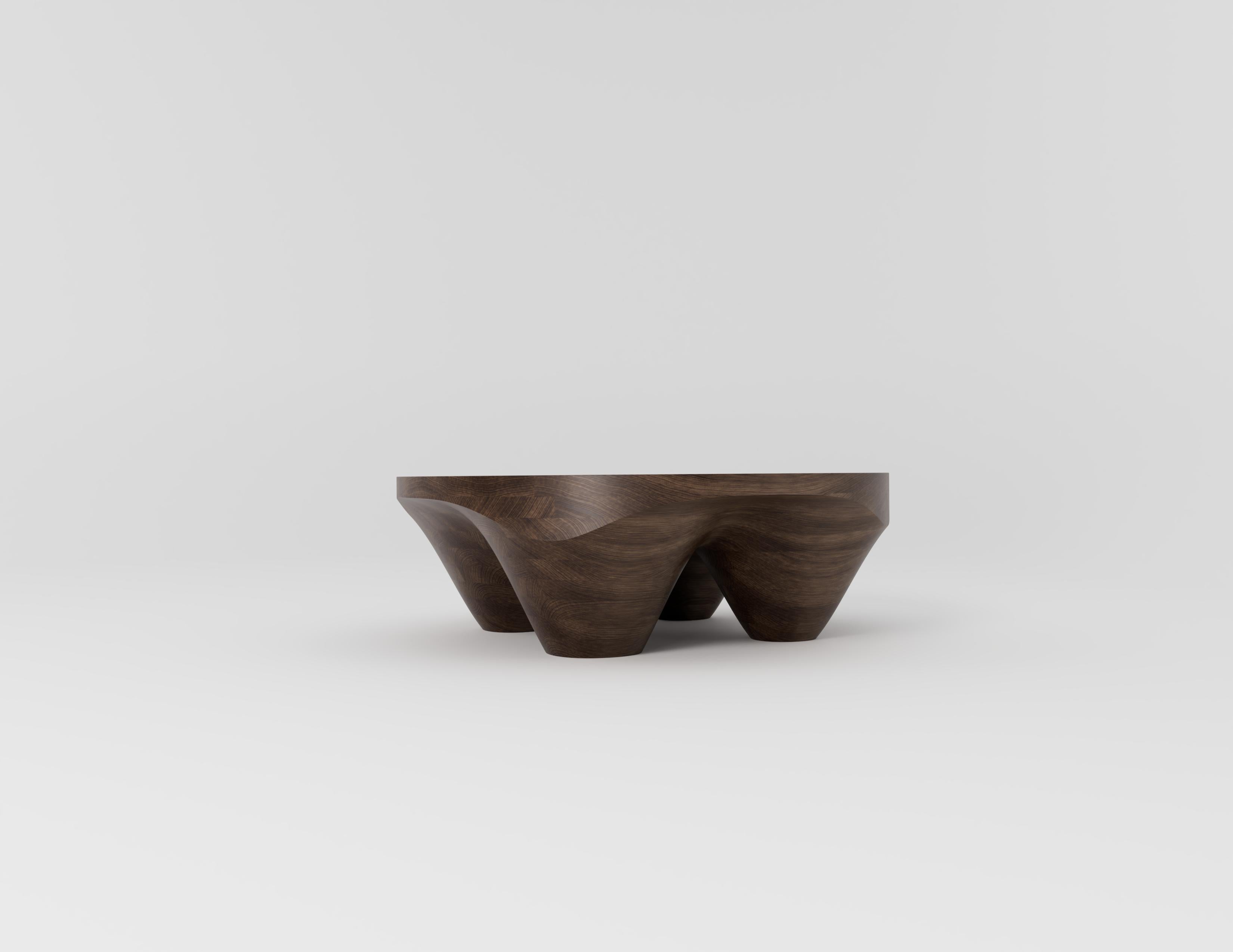 Utterö Walnut Coffee Table by Studio TOOJ
Designed by Johan Wilén
Dimensions: D 110 x H 36 cm.
Materials: Walnut wood.

Also available in mahogany. Please contact us.

A true testament to the designer’s signature style, redefining what we understand