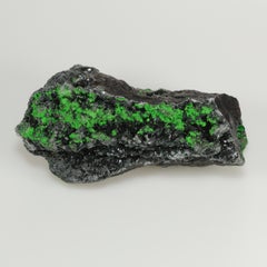 Uvarovite green garnet specimen