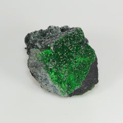 Uvarovite green garnet specimen