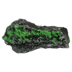 Uvarovite green garnet specimen