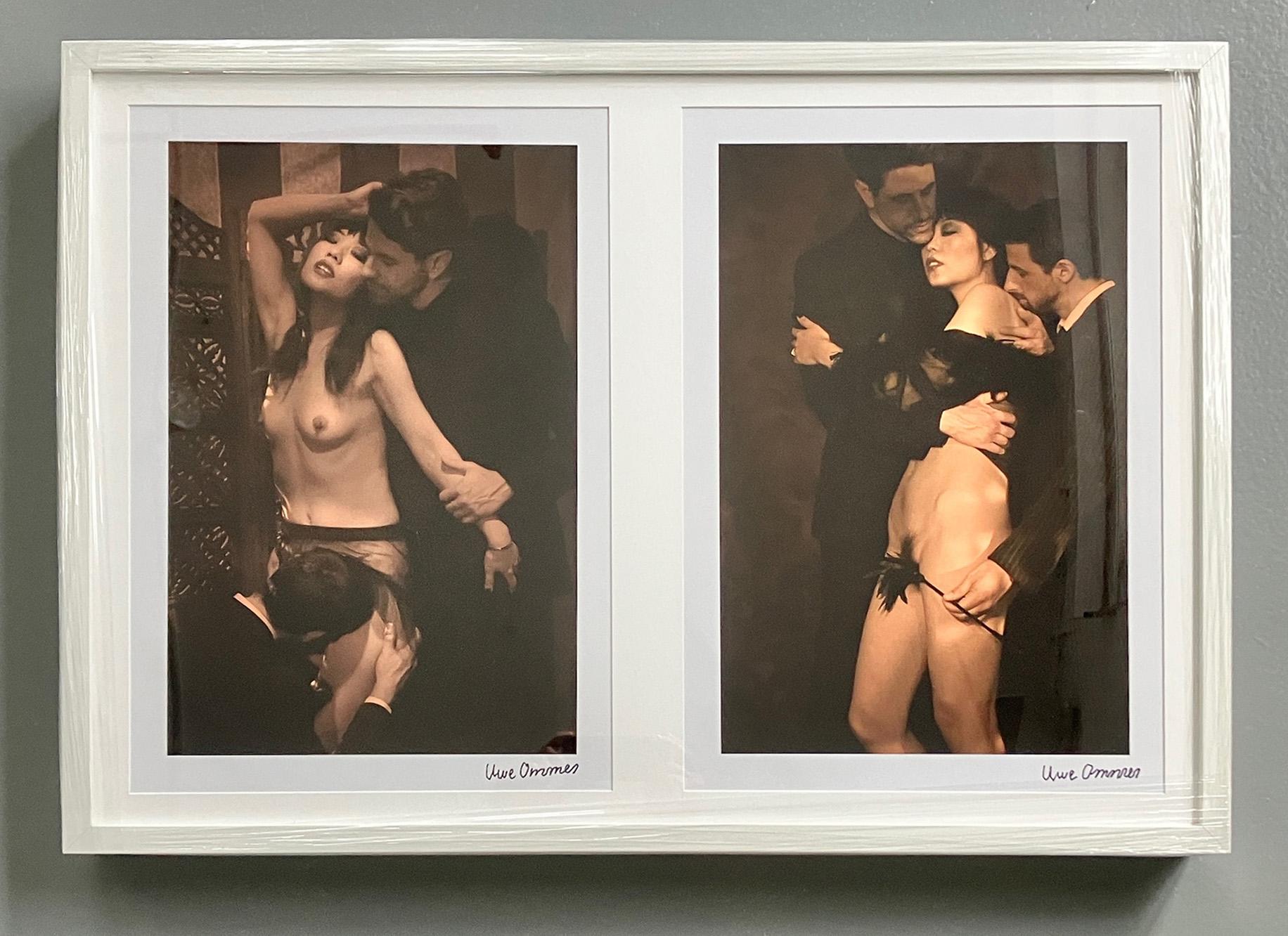 Set von 2 Aventure d'une libertine Fotografien. Aus der Serie The Secret Album Series (Beige), Nude Photograph, von Uwe Ommer