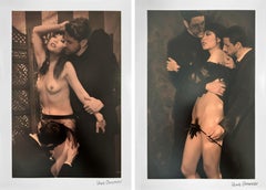 Set von 2 Aventure d'une libertine Fotografien. Aus der Serie The Secret Album Series