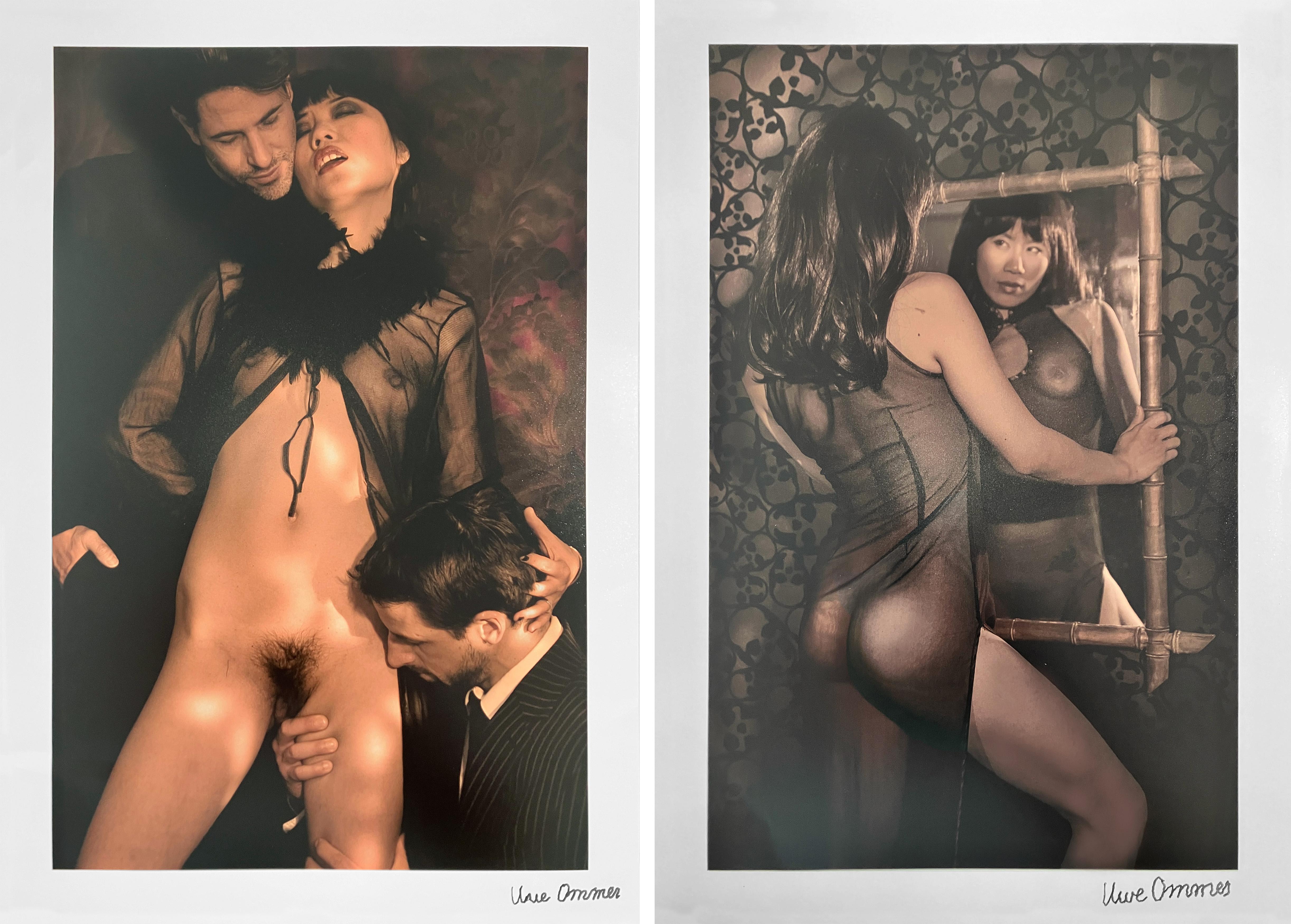 Ensemble de 2 photographies d
une aventure d
une liberté De la série album secret