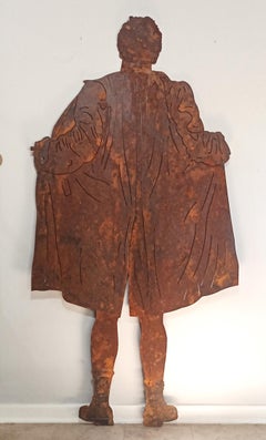 Large Limited Edition Rusted Steel Wall Mounted Sculpture "Flasher"