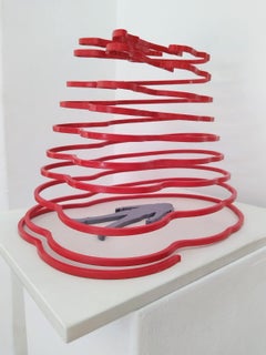 Limited Edition Kinetic Mild Steel Sculpture "Goodbye Merle"