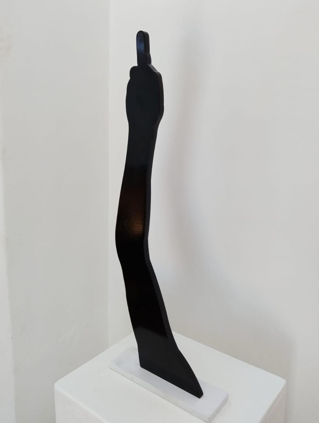Mild-Stahl-Skulptur „Rude-Arm: Schwarz“ in limitierter Auflage (Zeitgenössisch), Sculpture, von Uwe Pfaff