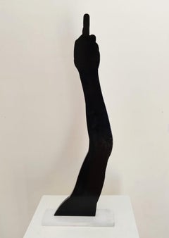 Limited Edition Mild Steel Sculpture "Rude Arm: Black"