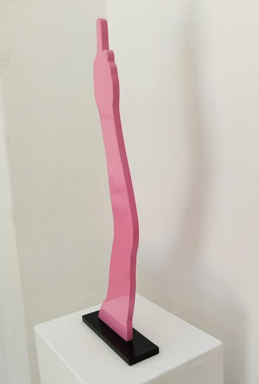 Mild-Stahl-Skulptur „Rude Arm: Rosa“ in limitierter Auflage (Zeitgenössisch), Sculpture, von Uwe Pfaff