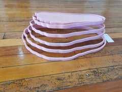 Scultura cinetica in acciaio dolce "Impronta rosa", unica nel suo genere