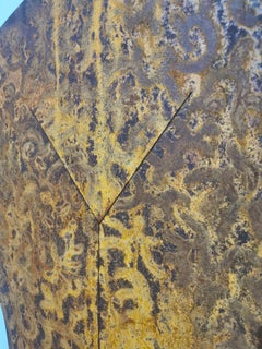 Unique Wall Mounted Rusted Steel Sculpture "What the Pfaff"