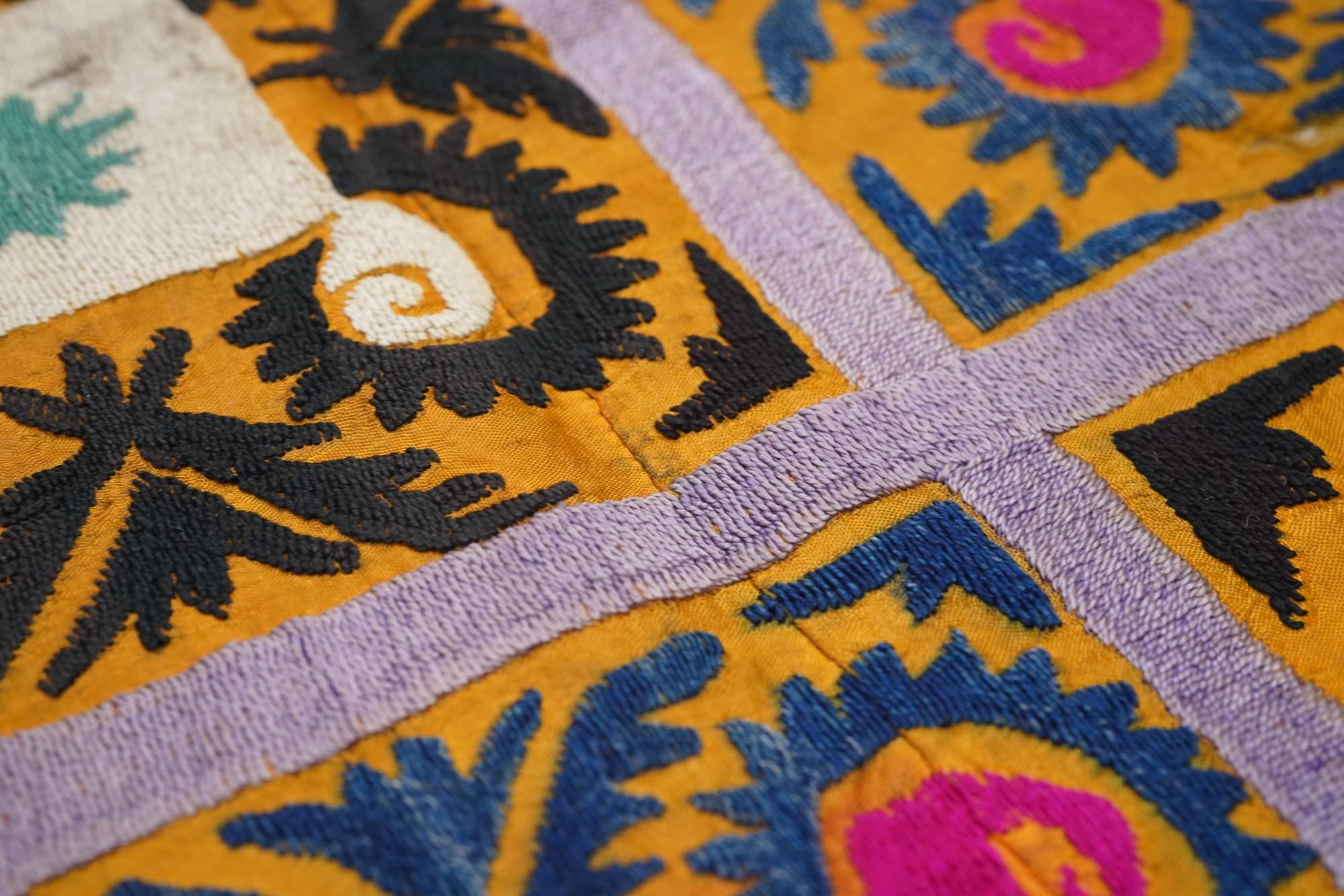 Uzbak Suzani Rug 3'10'' x 4'0
