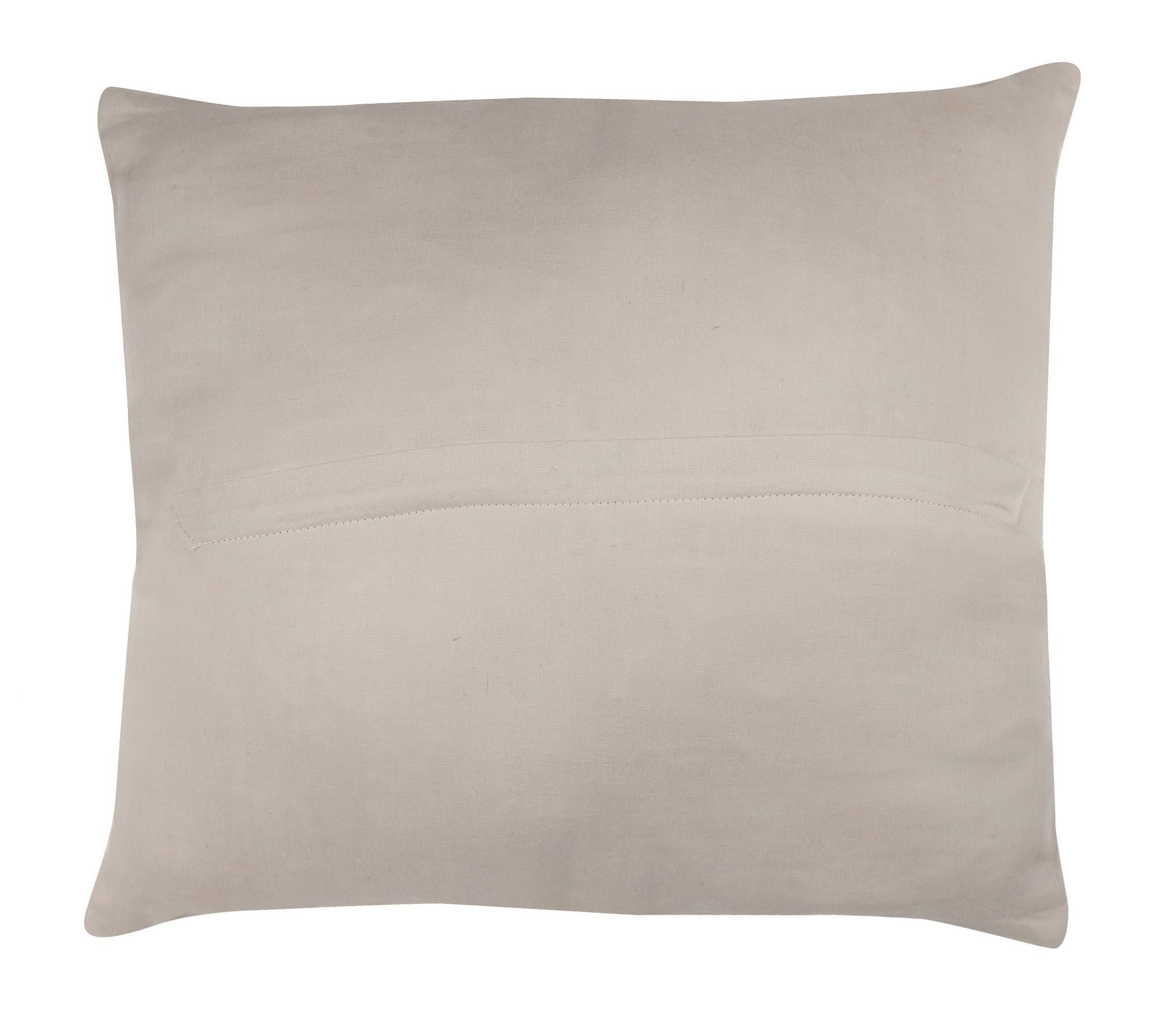 Uzbek Suzani Pillow Case, Embroidered Cotton & Silk Cushion Cover In New Condition In Philadelphia, PA
