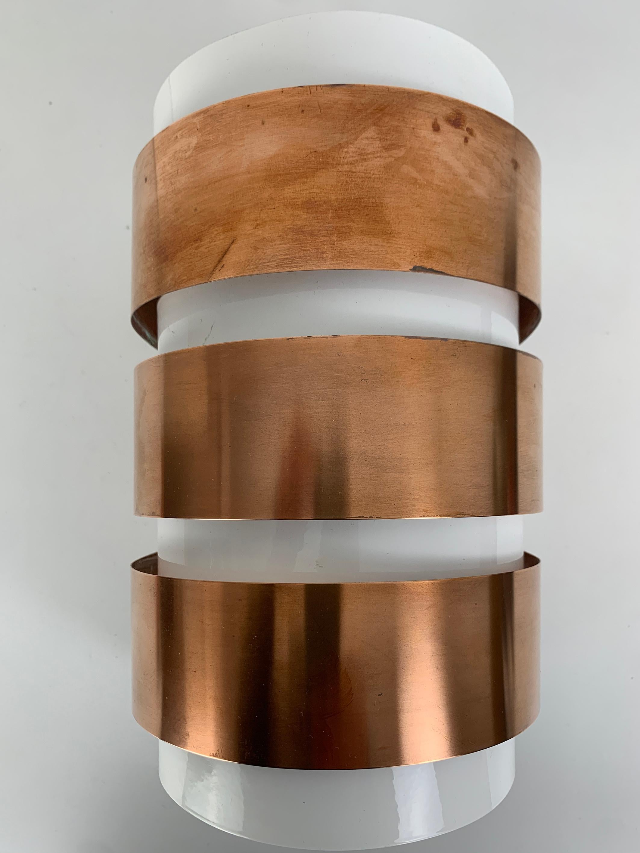 V-155 Sconce in rame di Hans-Agne Jakobsson per AB Markaryd, Svezia, anni '60 in vendita 3