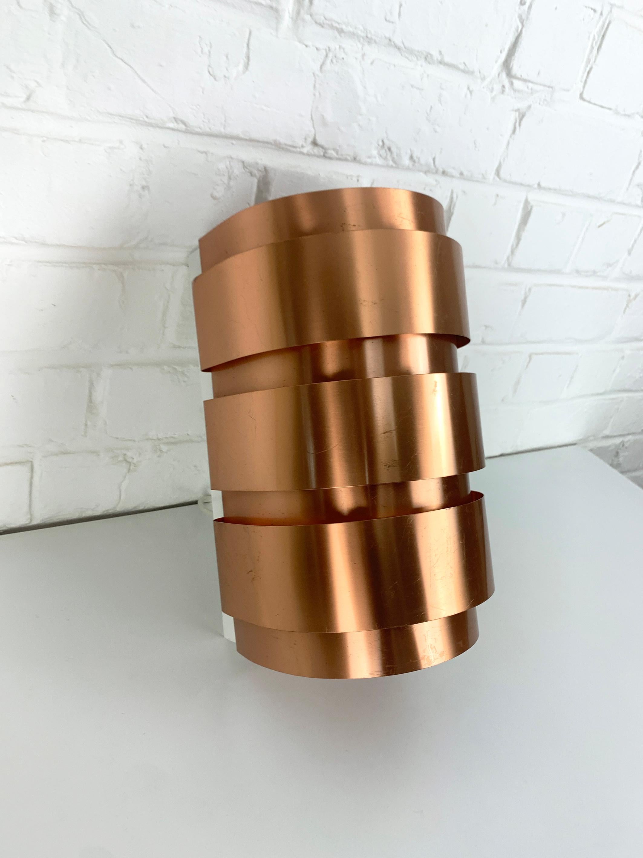 Svedese V-155 Sconce in rame di Hans-Agne Jakobsson per AB Markaryd, Svezia, anni '60 in vendita