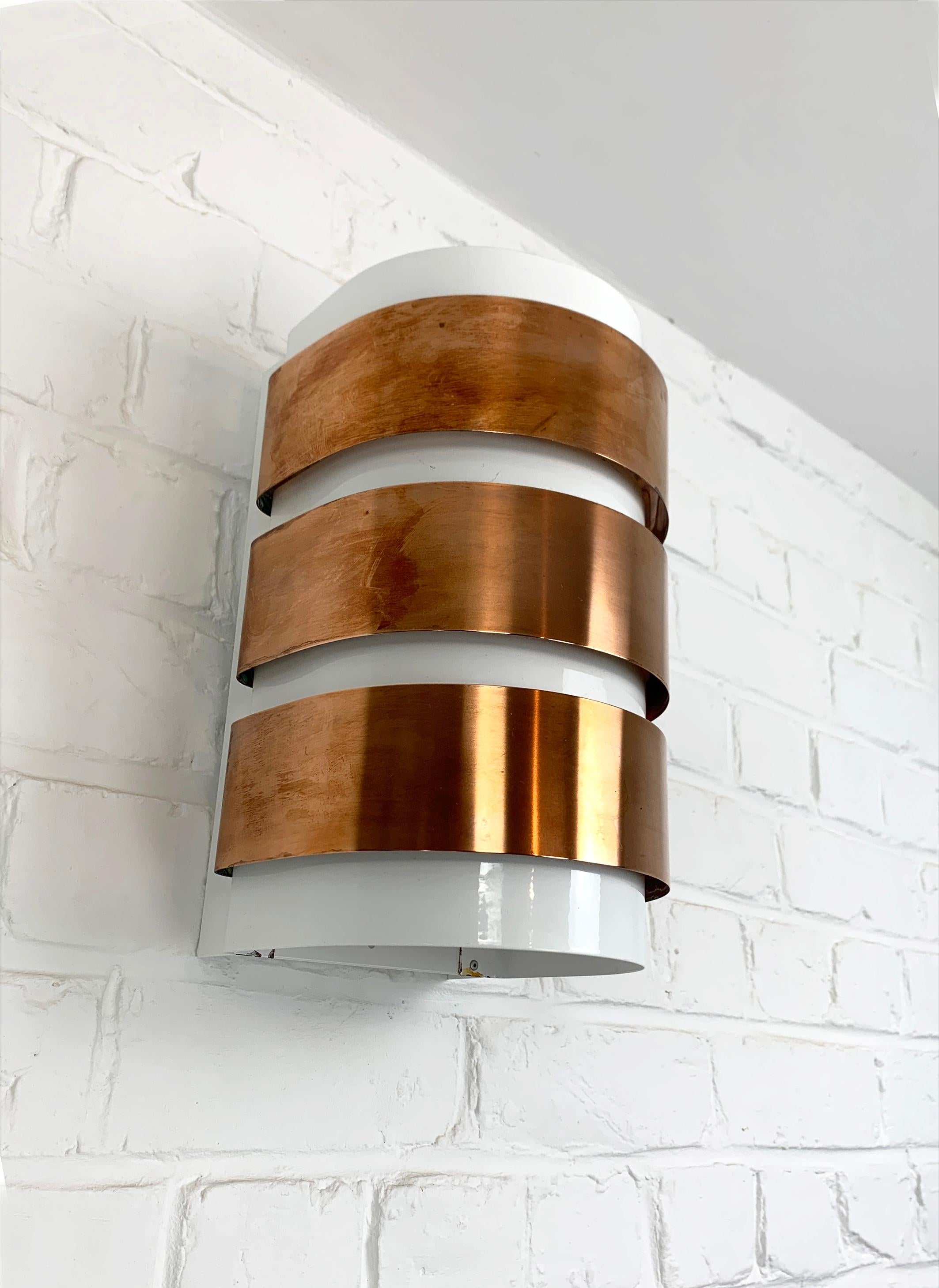 V-155 Sconce in rame di Hans-Agne Jakobsson per AB Markaryd, Svezia, anni '60 In condizioni buone in vendita a Vorst, BE