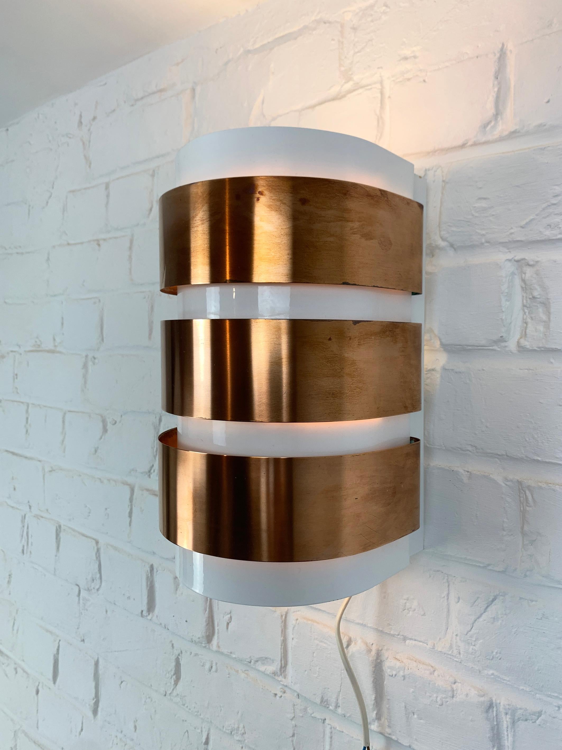 XX secolo V-155 Sconce in rame di Hans-Agne Jakobsson per AB Markaryd, Svezia, anni '60 in vendita