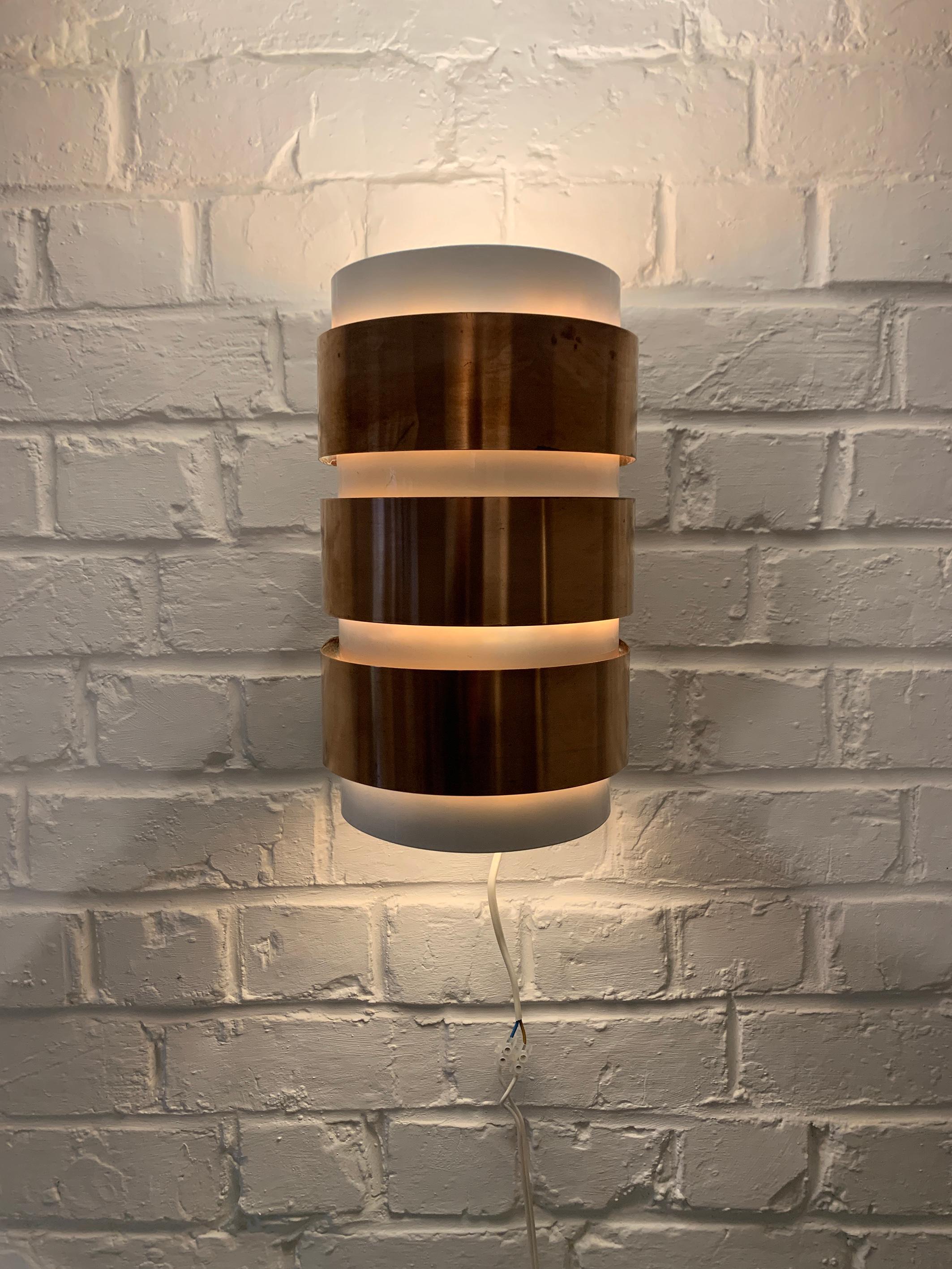Metallo V-155 Sconce in rame di Hans-Agne Jakobsson per AB Markaryd, Svezia, anni '60 in vendita