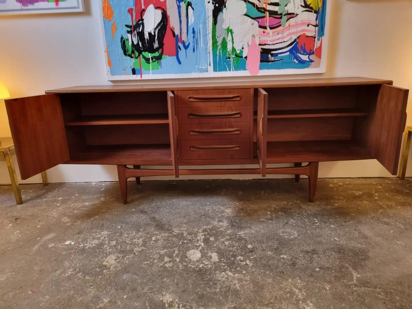 20th Century V. B. Wilkins Sideboard for G-Plan England 1960s, Fresco Collection For Sale