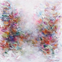 Arrival To Earth - Colorful Abstract Floral Painting