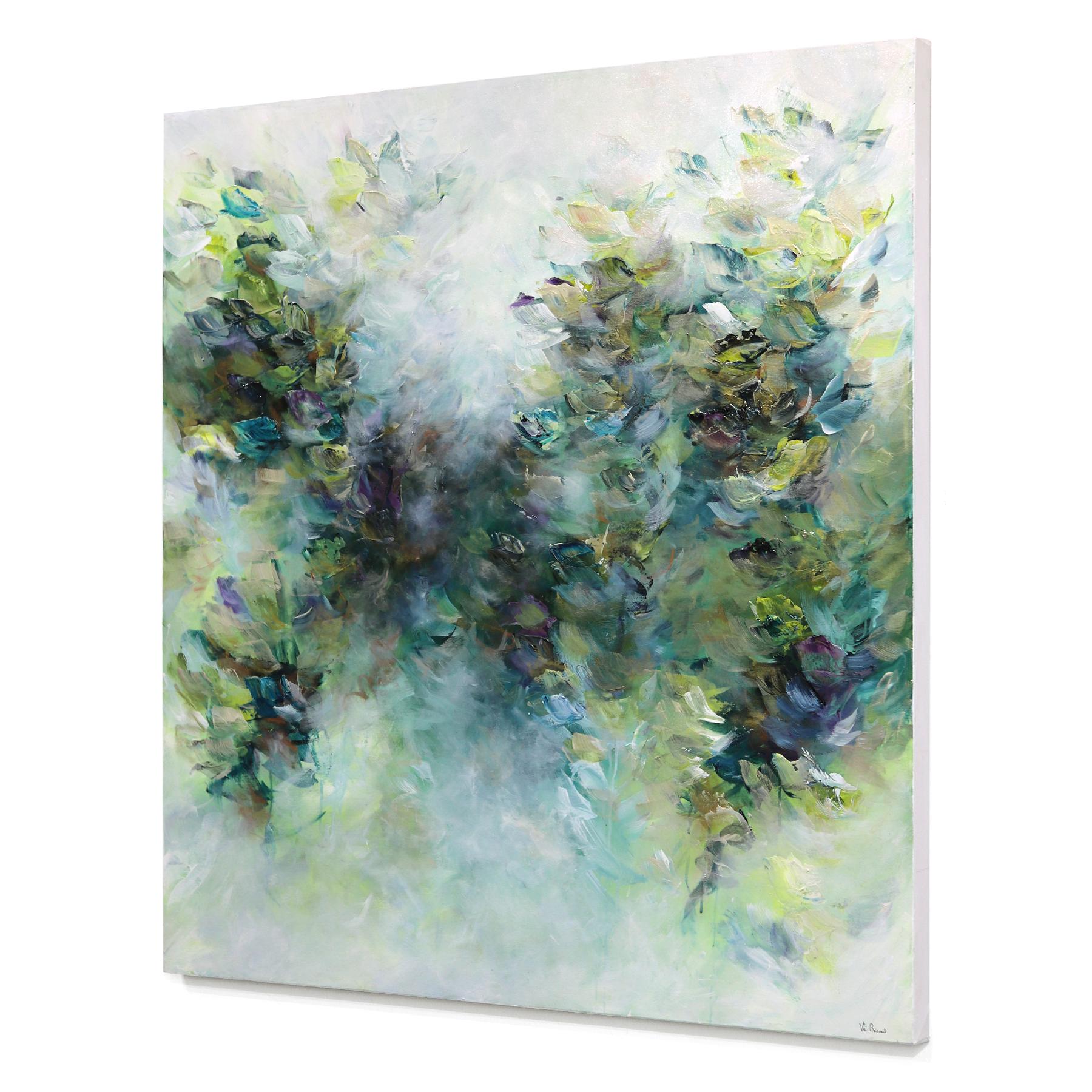 Bohemian Breeze - Original Luminous Dreamlike Textural Floral Abstract Painting 3