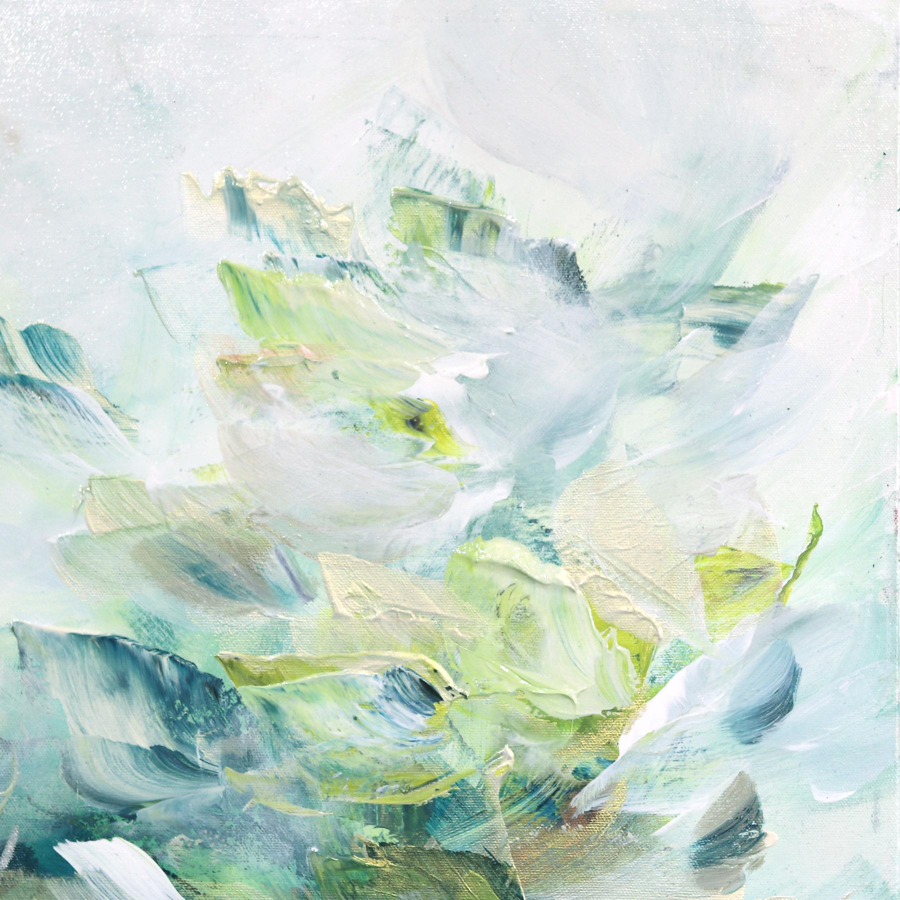 Bohemian Breeze - Original Luminous Dreamlike Textural Floral Abstract Painting 4