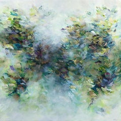 Bohemian Breeze - Original Luminous Dreamlike Textural Floral Abstract Painting