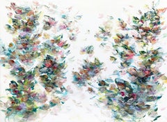 Breath of Flowers - Large Scale Abstract Textural Acrylic Painting on Canvas