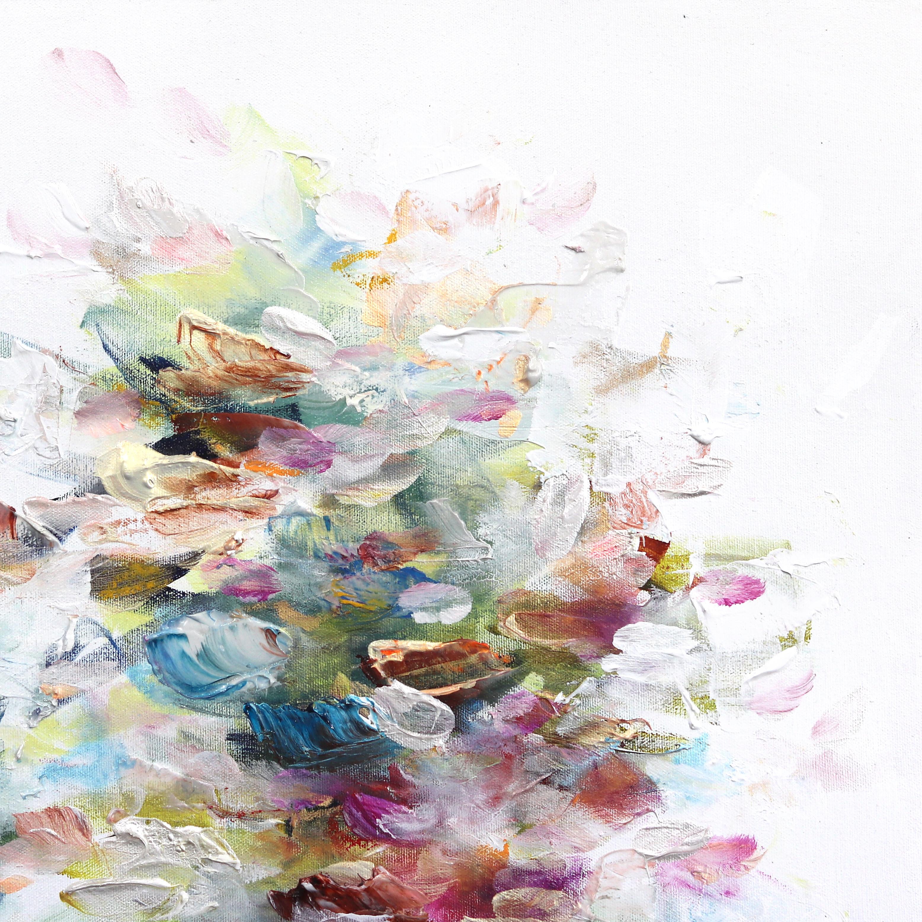 Drawing inspiration from an immersive and impressionistic interpretation of nature, Canadian artist Vé Boisvert paints textural original artworks that capture the fleeting effects of light and color expressed in the ephemeral qualities of her