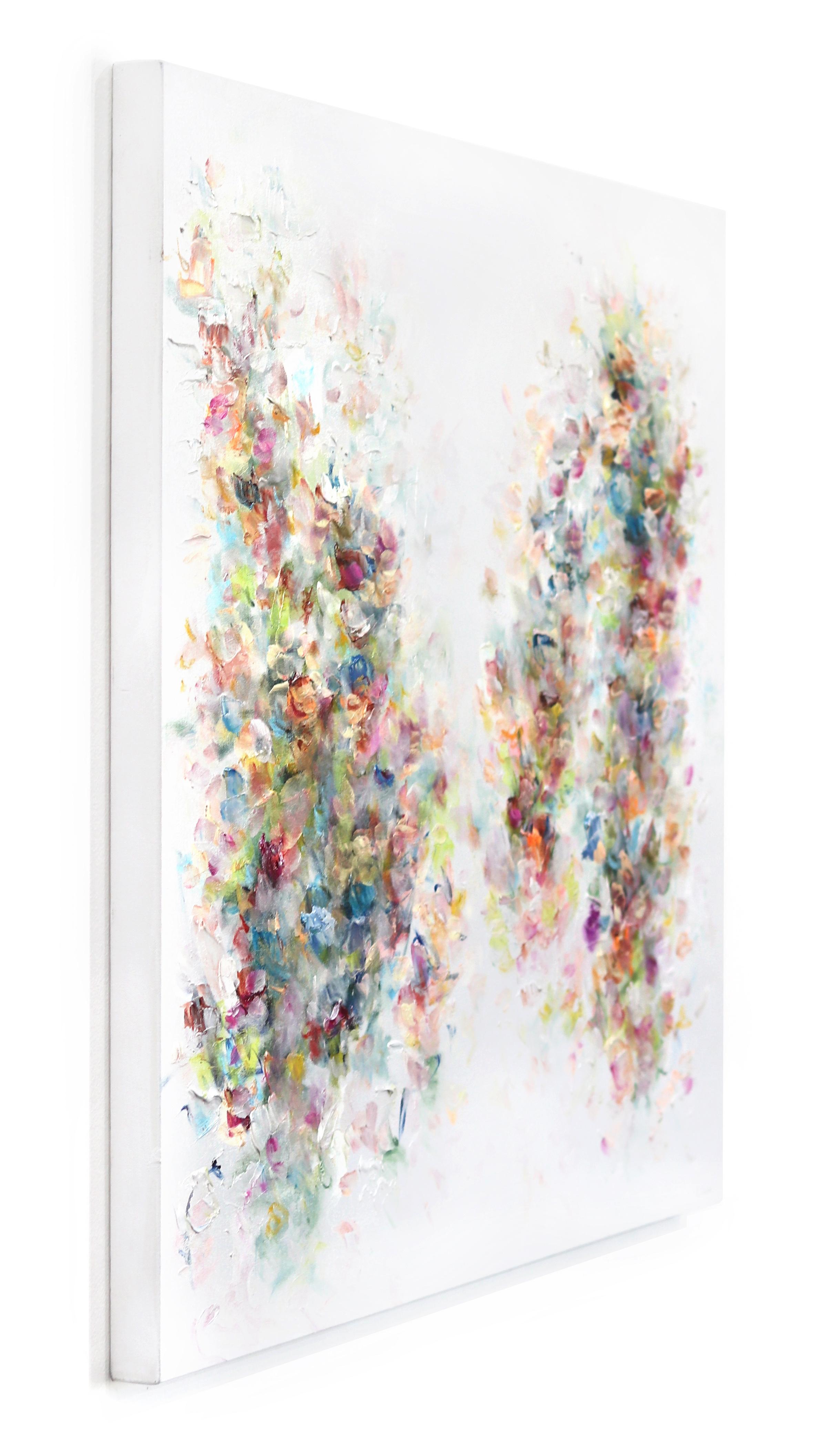 Ceremonial Wanderlust - Colorful Abstract Floral Painting For Sale 1