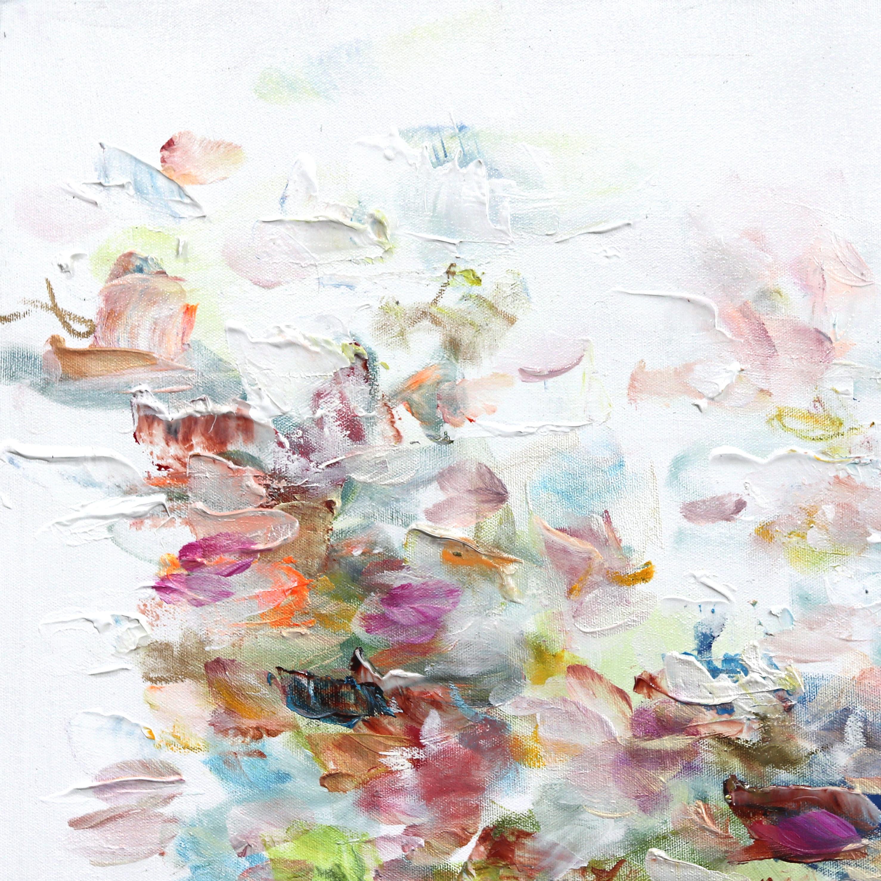 Ceremonial Wanderlust - Colorful Abstract Floral Painting For Sale 2