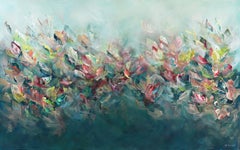 Colourful Day - Soft Abstract Floral Painting