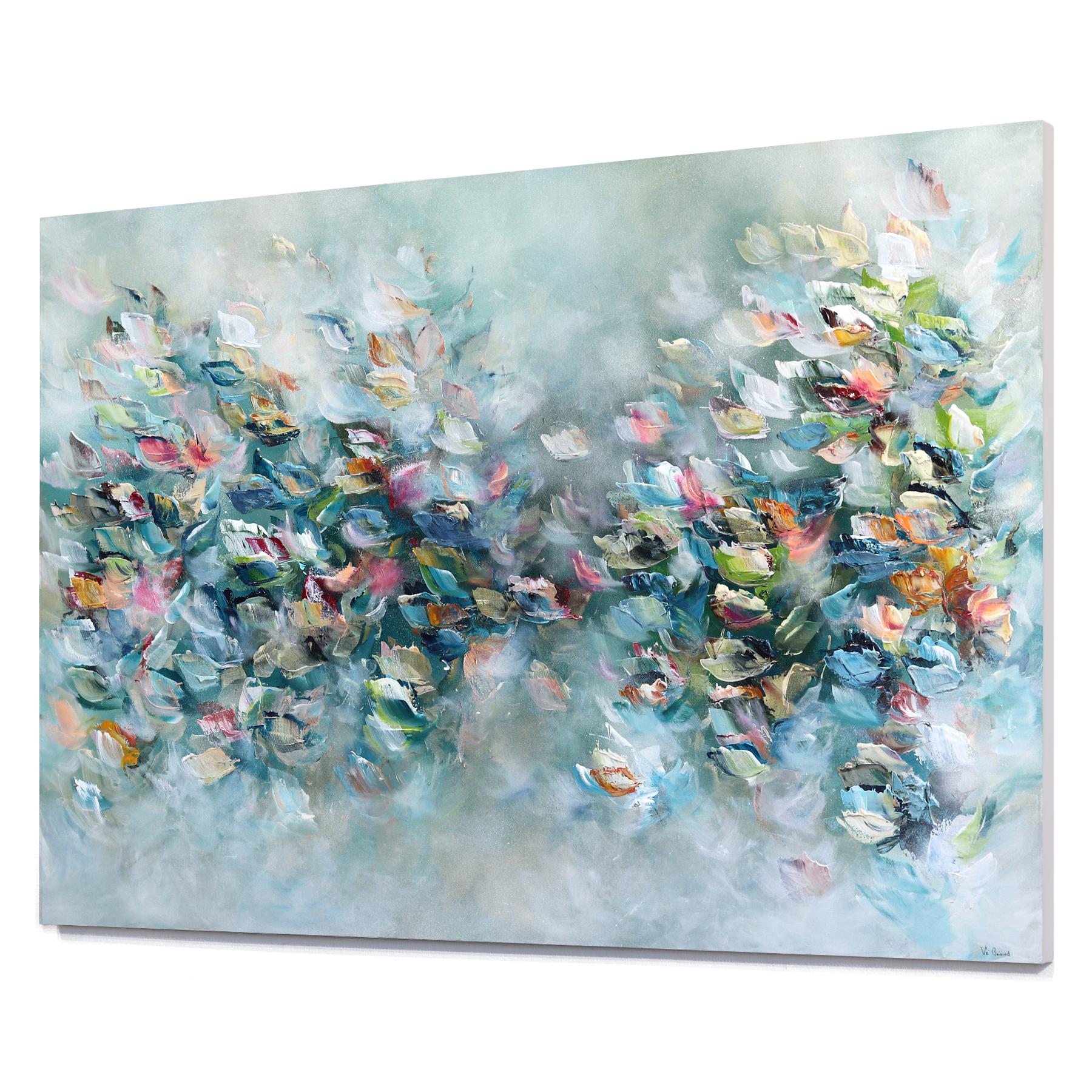 Creative Soul - Large Soft Abstract Floral Painting For Sale 2