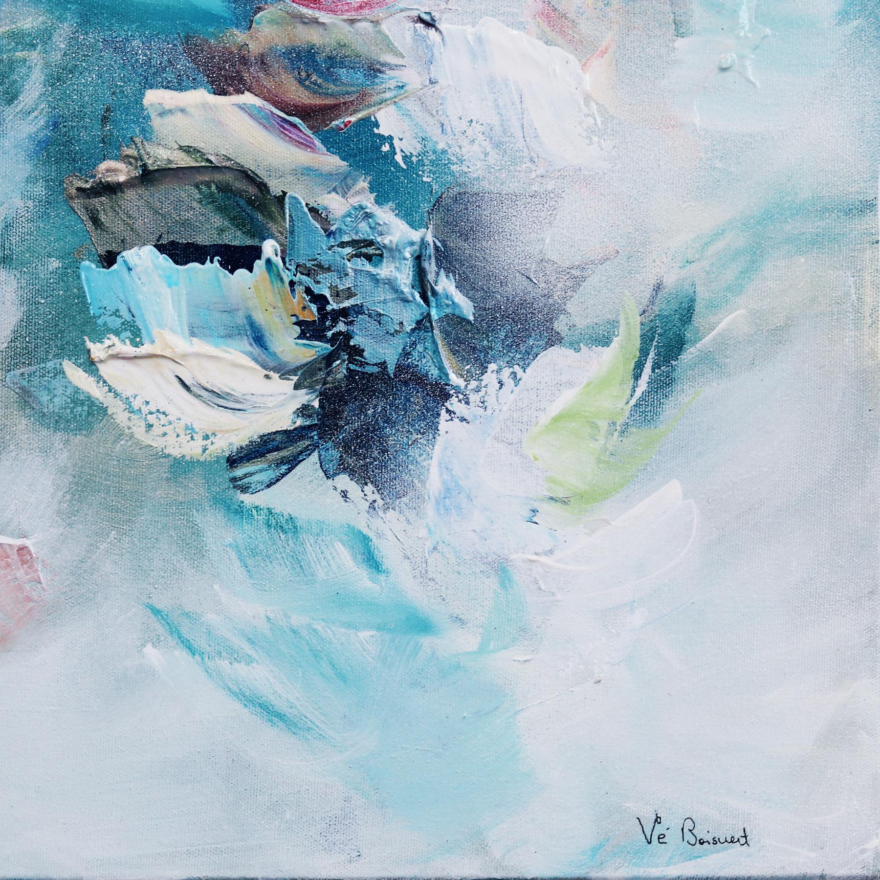 Creative Soul - Large Soft Abstract Floral Painting For Sale 4