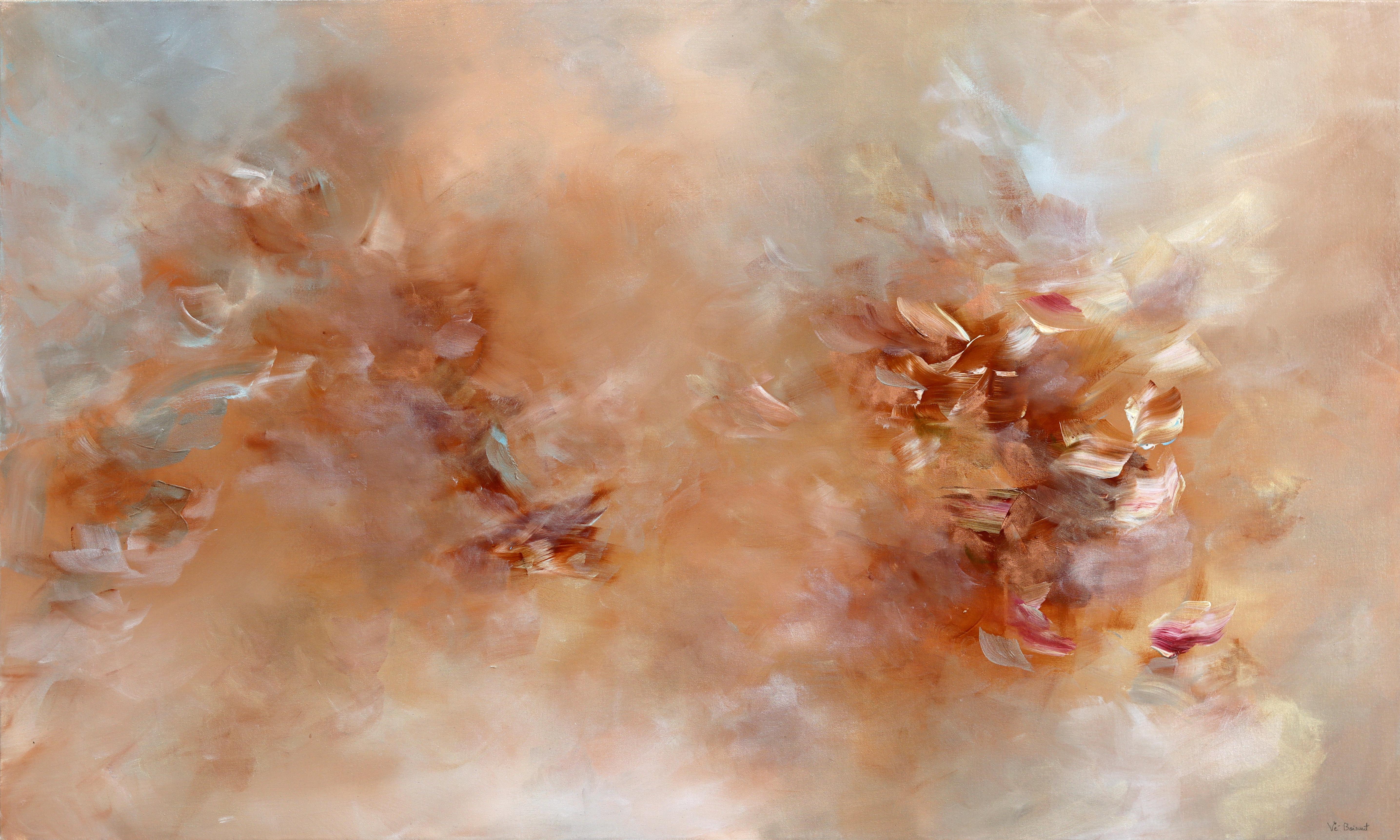 Desert Awakenings - Large Abstract Warm Tone Textural Acrylic Painting on Canvas - Art by Vè Boisvert
