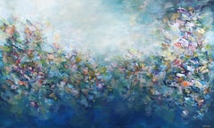 Ethereal Dreamscape - Soft Abstract Floral Landscape Painting