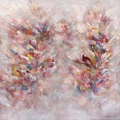 Floral Soul - Pink Abstract Landscape Floral Painting