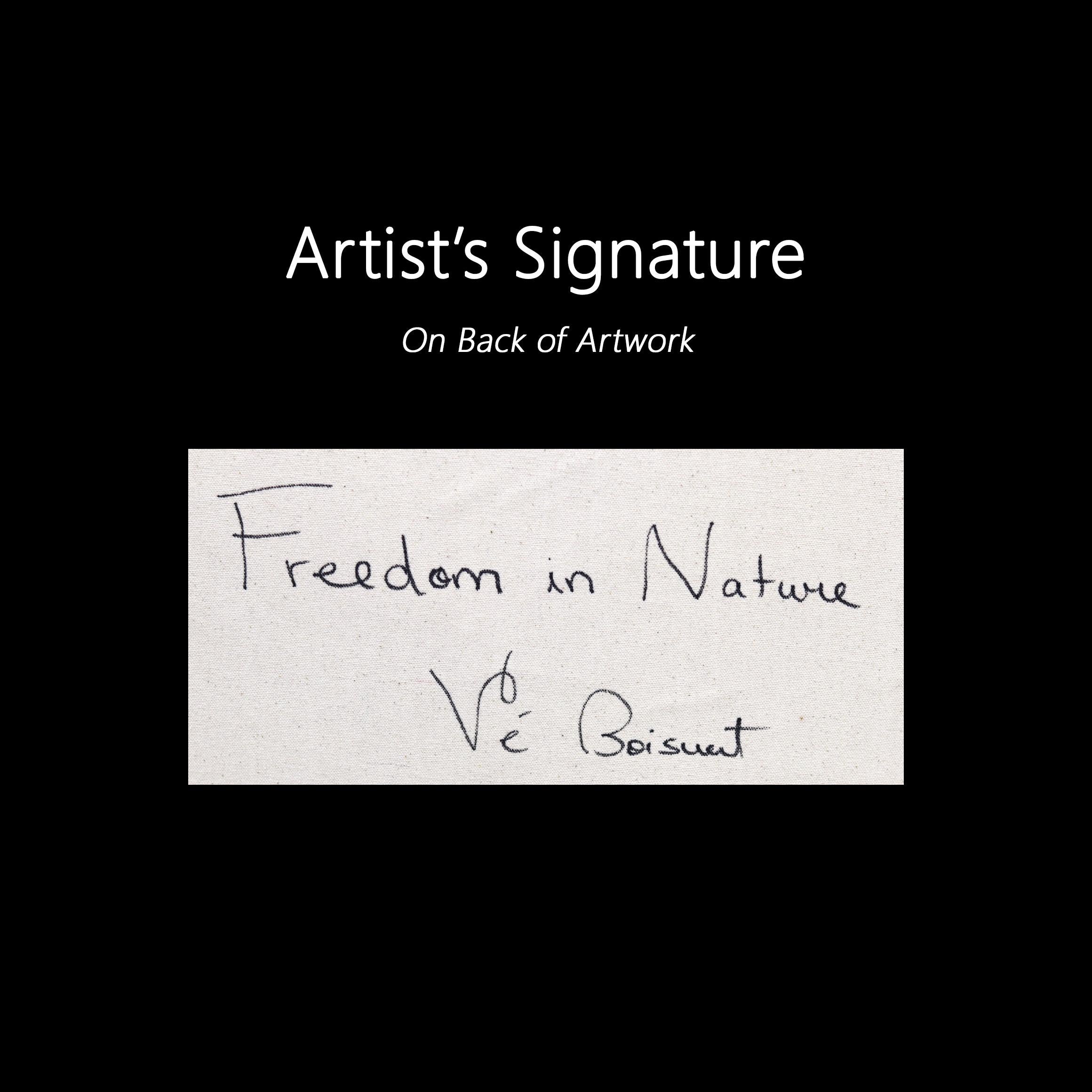 Freedom in Nature - Large Abstract Green Tone Textural Floral Acrylic Painting For Sale 7