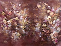 Heart of Courage - Lush Textural Original Abstract Painting with Layered Hues