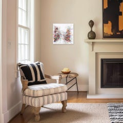 J'aime La Vie - Colorful Abstract Floral Landscape Painting