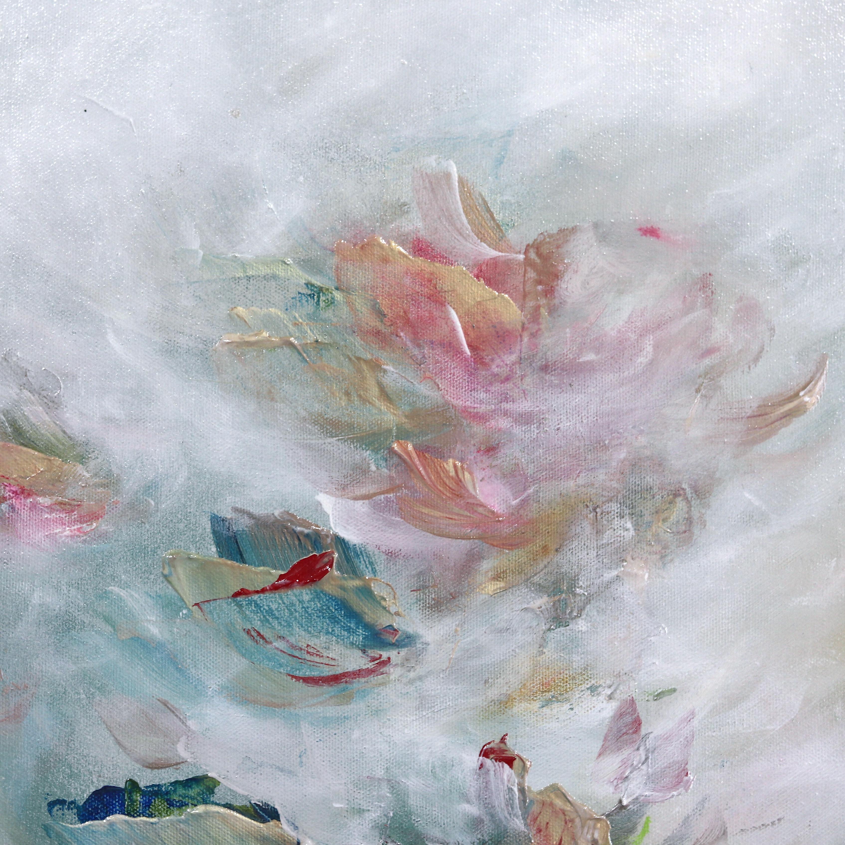 La Force Eternelle – Träumendes abstraktes geblümtes Gemälde (Abstrakt), Painting, von Vè Boisvert