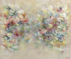 La Joie de Danse - Abstract Floral Earth Tone Painting